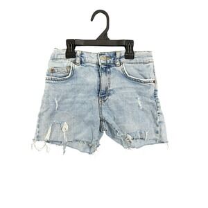 ZARA DENIM FOR GIRLS DISTRESSED JEAN CUT OFF‎ SHORTS SIZE 9 KIDS